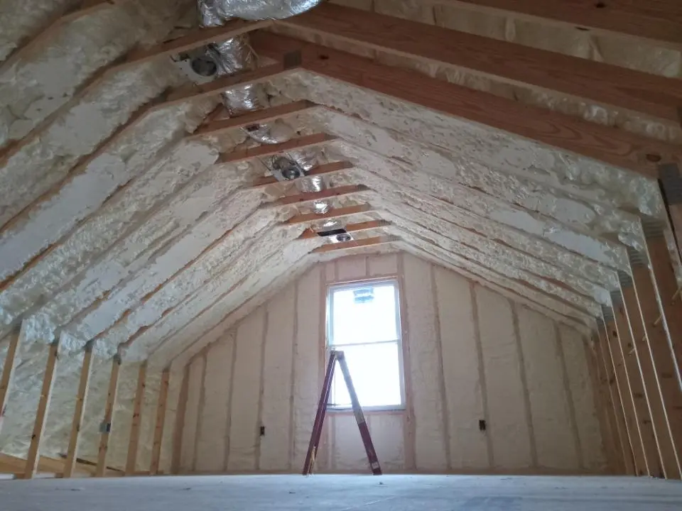 Spray foam roofing application for Crawl Space Insulation project in Fairborn